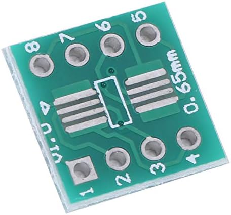 Fafeicy 100pcs SOP8 Adapter Board, Módulo de conversor 1A, para placa de circuito impresso, alumínio e material plástico,