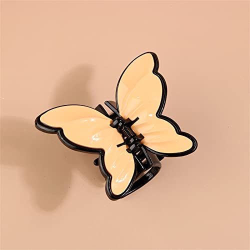 Notícias Fashions Butterfly Hair Clip Dupla camada Efeito Material plástico Material meia garras Clip Senhoras de cabelo de cabelos