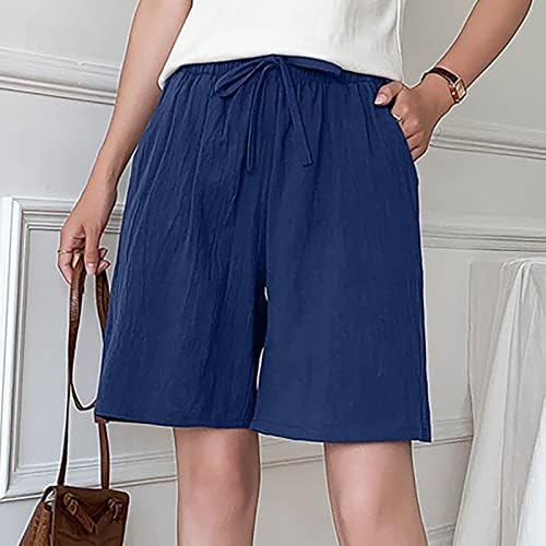 Shorts de linho casual shopsa para mulheres shorts femininos shorts shorts femininos de viagem mais roupas de verão