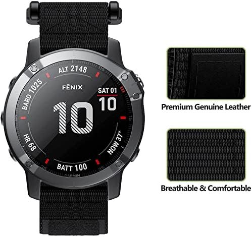 Gikos 26 mm tira de faixa de relógio de 22mm para Garmin Fenix ​​5 5x mais 3HR 6x 6 6SPro S60 MK1 Enduro Relógio