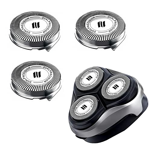 3Pack OEM HQ8 Cabeças de substituição para Philips Shaver, compatíveis com Philips Razor e Aquatec Shavers, Blades HQ8