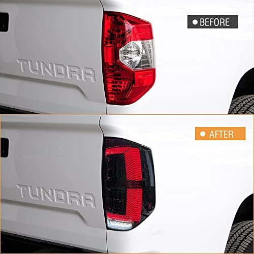 Luzes traseiras YHY para Toyota Tundra 2014-2020 LED LED Smoked Tail Light Montagem Acessórios de substituição Sinais de lâmpada