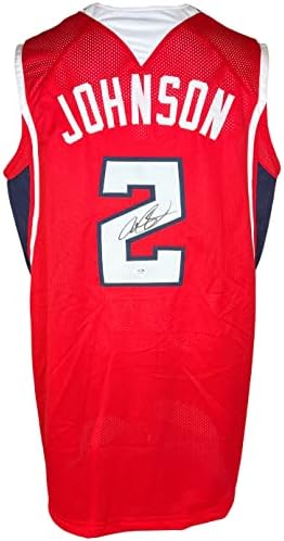 Joe Johnson autografado assinado Jersey NBA Atlanta Hawks PSA Coa Brooklyn Nets