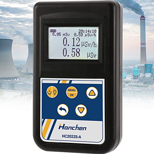 Hanchen Geiger Counter Radiação nuclear Dosagem Dosagem Dosagem Dosímetro monitor Monitor Portátil Medidor digital Alta sensibilidade