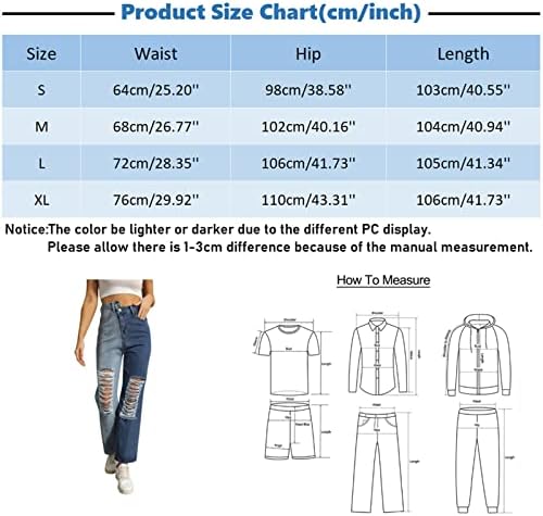Calça feminina com bolsos rasgados de perna sólida de uma perna sólida calça de jeans de jeans de cor de alta cor