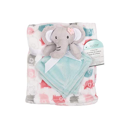 Baby é o primeiro por Nemcor 2 peças cobertor e conjunto de amigos, elefante de garota