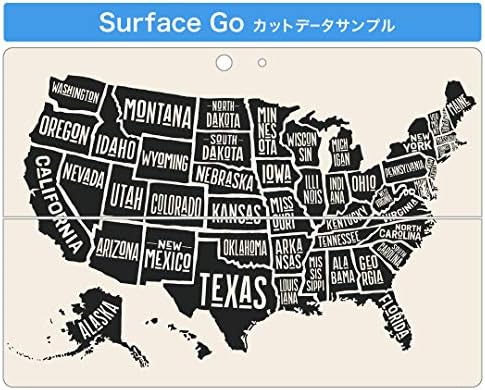 capa de decalque igsticker para o Microsoft Surface Go/Go 2 Ultra Thin Protective Body Skins 014307 America Mape