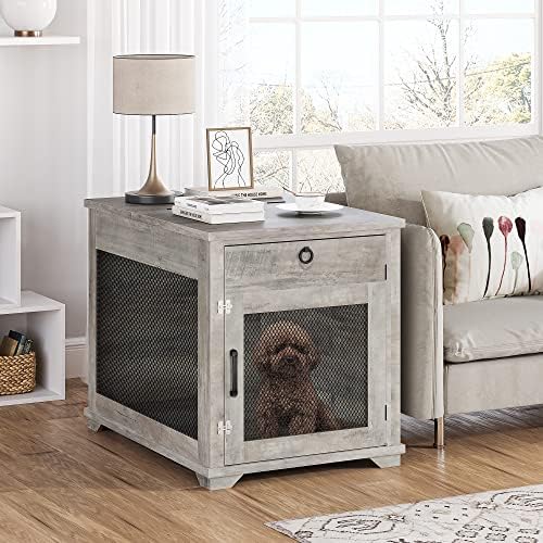 Idealhouse Furniture Style Dog Crate com porta de esconder