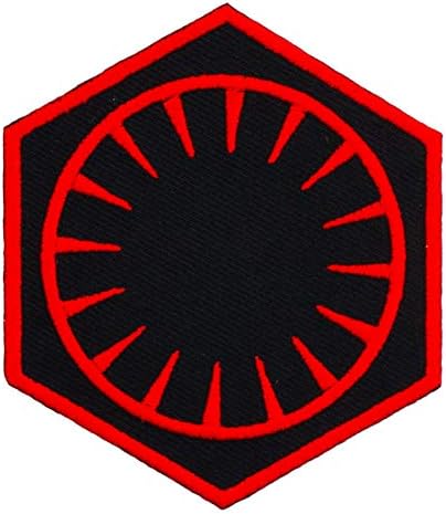 Primeira ordem Imperial Galactic Empire Bordado Ferro Bordado no Patch Dark Side Sith Star Galaxy Rebel Alliance Símbolo Sinal