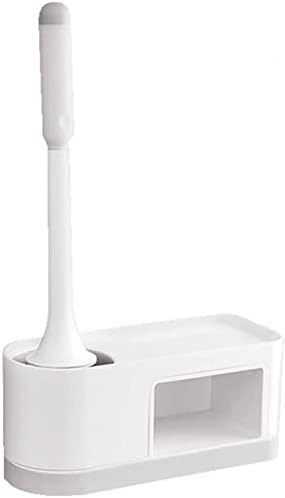 Escova de vaso sanitária multifuncional para uso doméstico sem perfurar o pincel de silicone de mão montada na parede com