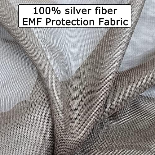 AMNOOL Silver Coated Mesh Block EMF RFID EMI RF blindagem de tecido condutor de tecido EMF de bloqueio de radiação Proteção de radiação Mosquito Cortina de rede