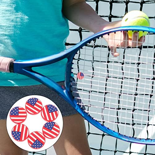 PartyKindom 4pcs Silicone Tennis Racket Vibração amortece a tênis americana de tênis de tênis de tênis Racket Strings Dampers