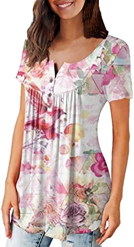 Camisa feminina de manga curta Blusa casual Túnica estrela menino, tops elegantes para mulheres para desgaste da festa