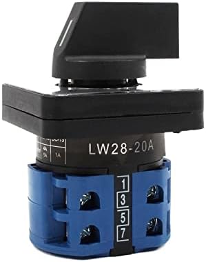 Basni 1pcs lw28 lw8 interruptor de troca LW8-20/2 20A 380V Chave de combinação universal de mudança 3 Posição 2 nós