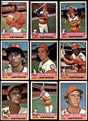 1976 Topps Houston Astros, perto da equipe, colocou Houston Astros VG Astros