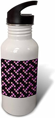 3drose sem costura abstrato geométrico rosa círculo padrão - garrafas de água