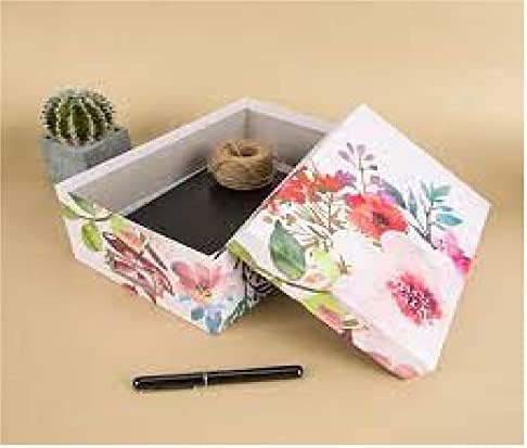 Caixa fotográfica Floral Craftz, você também pode encher esta caixa com recordações, suprimentos de artesanato e muito mais.