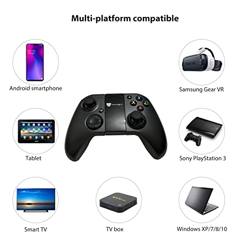 Nghtmre Bluetooth Joystick Remote Controller Bluetooth 4.0 Controlador de jogos Gamepad 2,4 GHz para Sony PlayStation 3 Samsung Gear VR Windows XP/7/8/10 Smart TV/TV Box