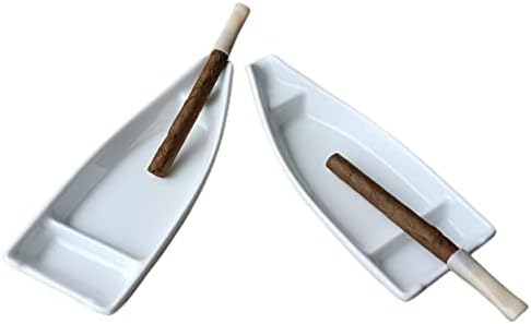 Cartocãs de charuto em forma de barco para cigarros cinzeiros ao ar livre para bandeja de cinzas de charuto para maconha