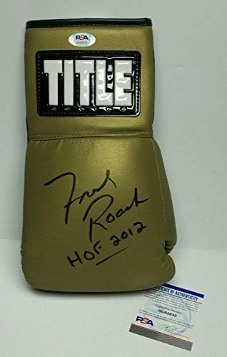 Freddie Roach assinou Gold Title Boxing Glove *Pacquiao HOF 2012 PSA AG85643 - Luvas de boxe autografadas