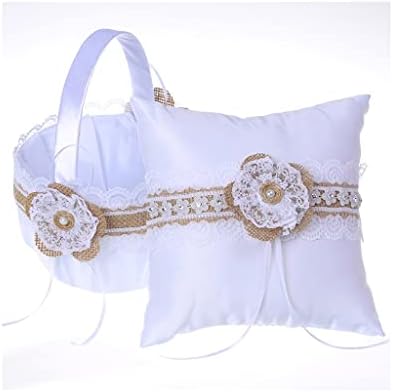 Jydqm Casamento romântico Pillow Fashion Flower Basket Basket Girl Girlink Bride Ornament