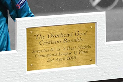 Grande A3+ Print Cristiano Ronaldo 12x8 A4 assinou The Overhead Goal / Juventus 0 vs Real Madrid 3 Fotografia Autograph