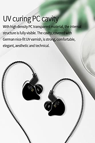 HiFihear Monitores da orelha CCZ Melody 1BA 1dd Profissional Earbuds Wirbuds Ruído Isolando fones de ouvido HIFI EARPONELOS MONITOR
