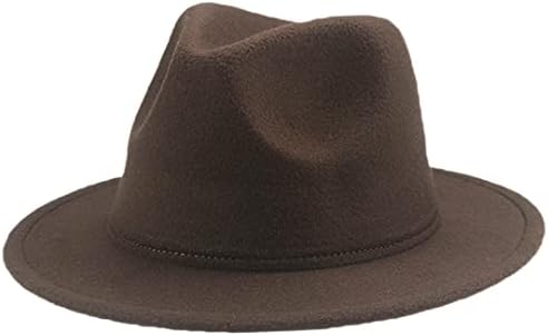 YnnOlove Kids Classic Wide Brim Fedora chapéu crianças meninos meninas sentiram o boné do Panamá