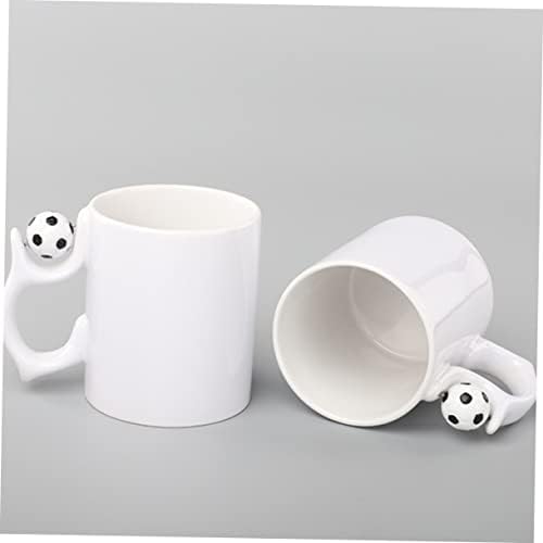 Cabilock 4 PCs Soccer Cup Coffe Presente Copo Copo Celemico Copo de Celera de Cerâmica Suco de Potteria Vidro Os amantes