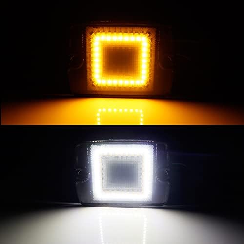 Tonsya 2 em 1 substituição 3d led óptico branco/âmbar lente transparente lente chon- Lente Flumper Compatible com 1987-1995