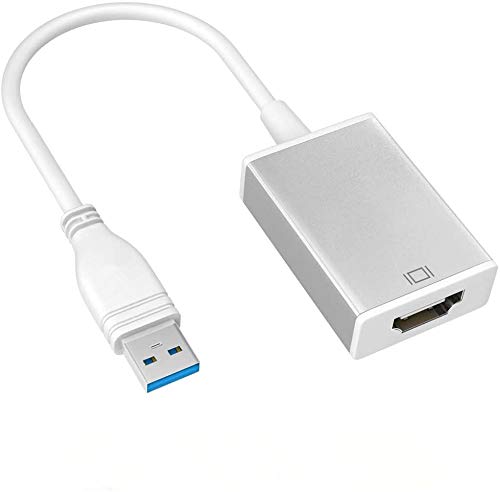 Adaptador USB 3.0 para HDMI com HD 1080p, Video Audio Graphics Adapter Converter para Multnes Monitor Compatível com Windows XP/10/8.1/8/8/7