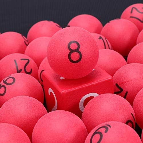 Bolas de tênis de mesa de plástico Toyandona 100pcs 4cm Bolas de loteria de bingo numeradas Bolas de pingue-pongue de pingue-pongue