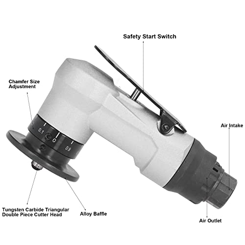 Ferramenta de chanfro pneumática, mini conjunto de máquina de chanfro pneumático, ferramenta de debutro portátil portátil de