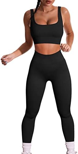 GXIN Women Workout 2 peças roupas removíveis sutiã de sutiã alta cintura esportiva perneiras