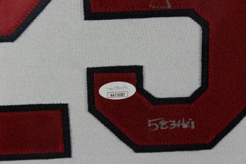 Mark McGwire autografou o St Louis Cardinals Big Mac Majestic emoldurado JSA JSA - Jerseys de MLB autografadas