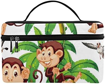Macacos sem costura e cocos ilustração Padrão para lancheira Bolsa de lancho