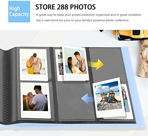 Álbum de fotos Instax, 2 pacotes de pacote para Fujifilm Instax Mini Camera, Polaroid Snap Pic-300 Z2300 Câmera instantânea,