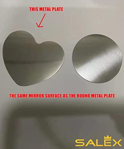 Placas de metal salex para montagem magnética, parede e ventilação de ar, estojo, ímã, artesanato. Kit de 12 discos de