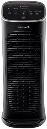 Honeywell HFD280 Compact Air Genius 4 Purificador de ar com filtro lavável permanente, salas médias, preto