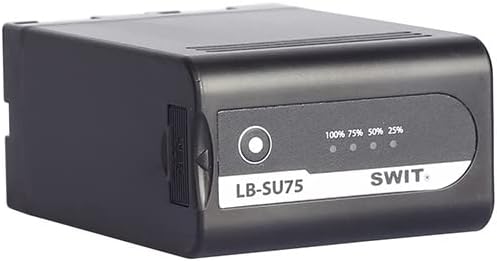 SWIT LB-SU75 BP-U Bateria de câmera, 75Wh / 5.2ah Capacidade da câmera com 14,4V D-TAP e 5V / 2A USB
