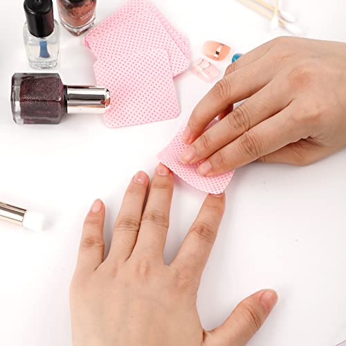 800 pcs lenços de unhas grátis, lenços de unha coloridos Removedor de esmalte Pads Super absorventes de cálculo de cílios macios de cílios lenços de limpeza