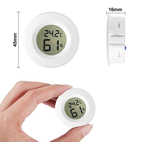 Alinan 5pcs Mini medidores de umidade eletrônico digital Medidores de umidade de um monitor LCD interno/externo Display