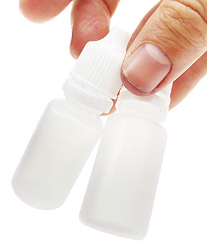 50pcs vazios Recarregável Resconteiro Plástico Girotor de garrafa líquido Líquido Líquido Jaru do frasco Jar Caps de parafuso