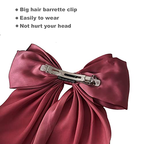 Baires de cabelo de cetim de 4pcs de enaSgloo Clip Great Bairpin Frenchknot para mulheres meninas