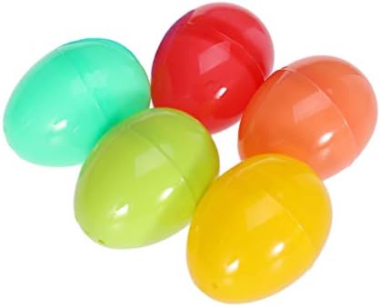 Toyvian Kids Playsets iluminando ovos de Páscoa, 5pcs Plástico Surpresa ovos de Páscoa, encham com presentes de Páscoa Kids