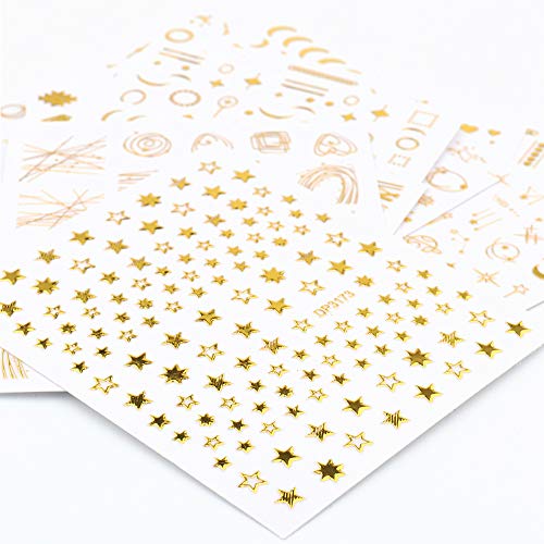 Sebeauty 3d Gold unhel Art adesivos Decalques de luxo suprimentos de unhas de luxo
