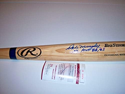 Dale Murphy Atlanta Braves 82,83 MVP JSA/COA assinado Big Bat Bat - MLB autografados morcegos