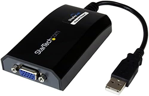 Startech.com USB Adaptador VGA - 1920x1200 - Card de vídeo e gráfico externo - Monitor duplo - suporta Mac & Windows and Mirror & Extend