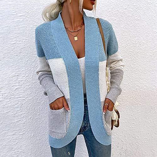 Fit Cozy Jacket Lady Modern With Pockets Cardigan