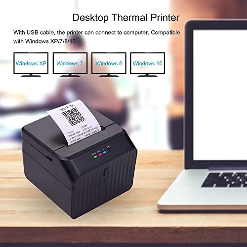 ZHUHW Desktop 58mm Printina térmica Printina com fio Impressora USB Conexão BT Inside Suporte ESC/POS Comando